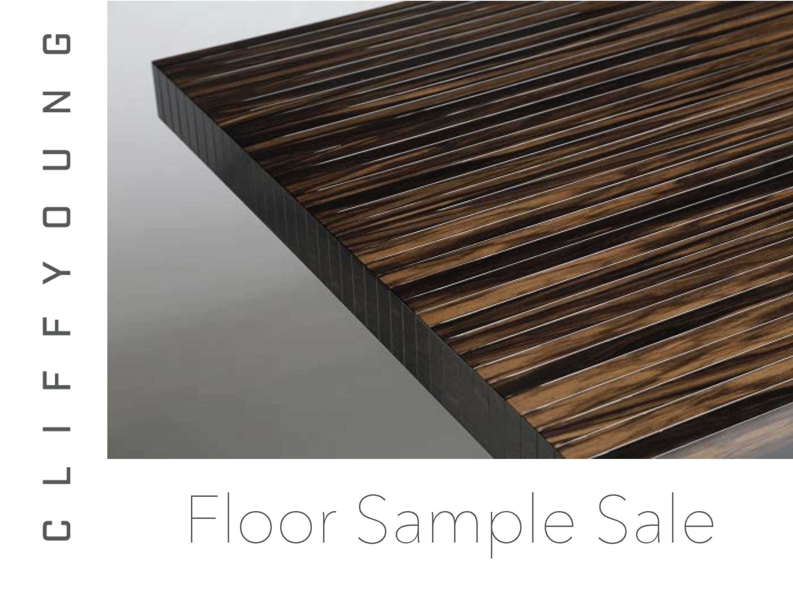 Cliff Young Ltd Catalog_Floor Sample Sale 2020 Cover