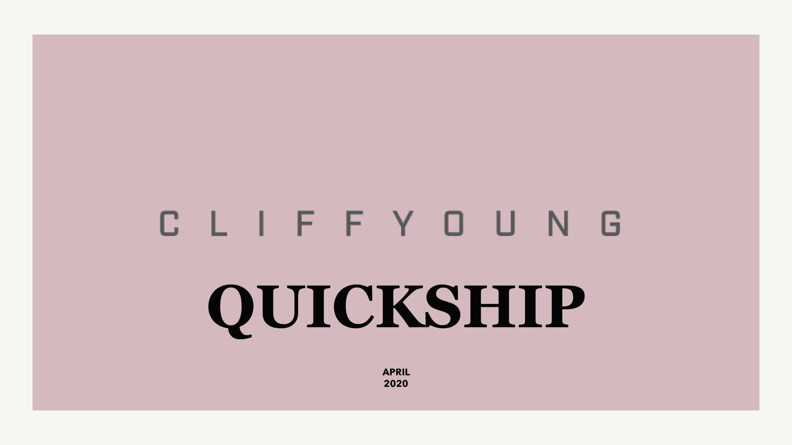 Cliff Young Ltd_Quickship Catalog Cover
