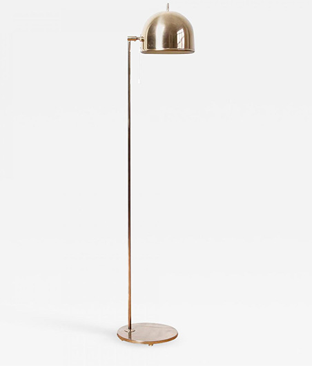 Bergboms Brass Domed Floor Lamp