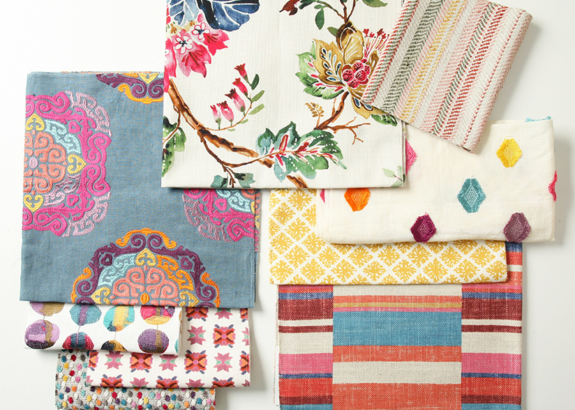 Bold Colorful Fabrics_Pindler Summer Trends_200 Lex_Flat Lay