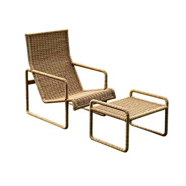 Munder-Skiles_Dessau Chair and Ottoman