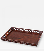 George III Mahogany Tray of Generous Proportions