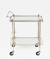 Nickel Bar Cart