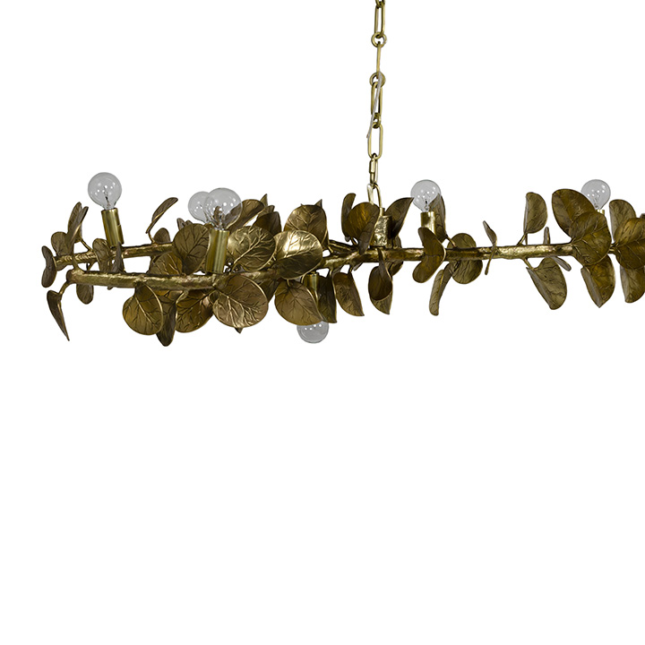 Palecek_Eucalyptus-Leaf-Brass-Chandelier_Gallery-1