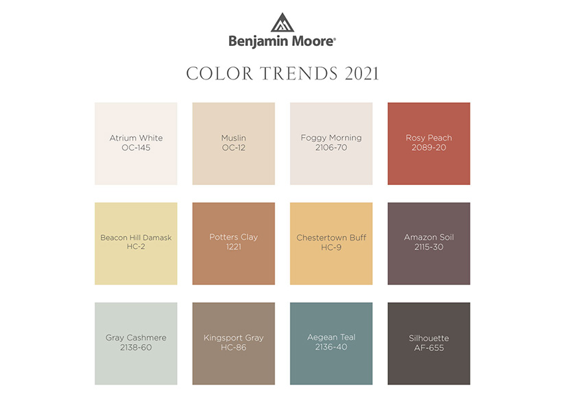 Benjamin Moore_New Year_New Color-2021 Palette