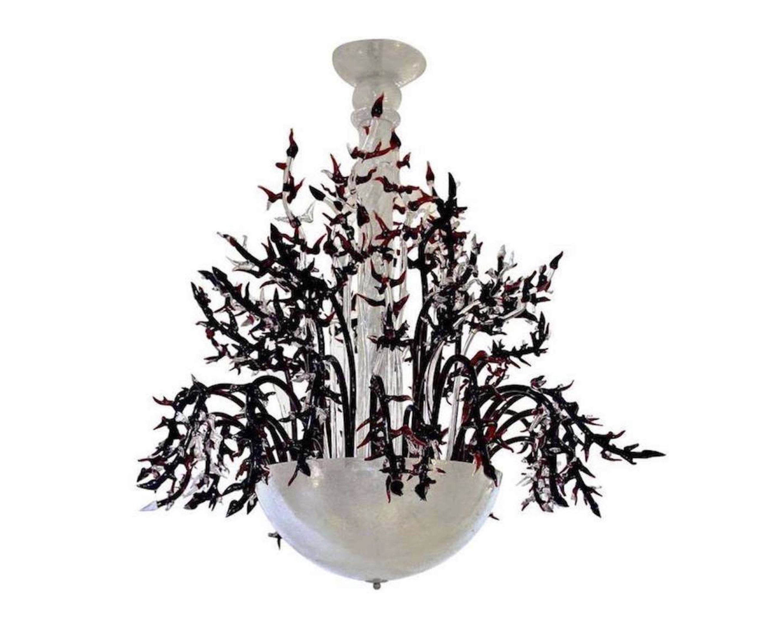 cosulich_interiors_and_antiques_products_new_york_design_1980s_Italian_White_Murano_Glass_Chandelier_Decor-scaled-1