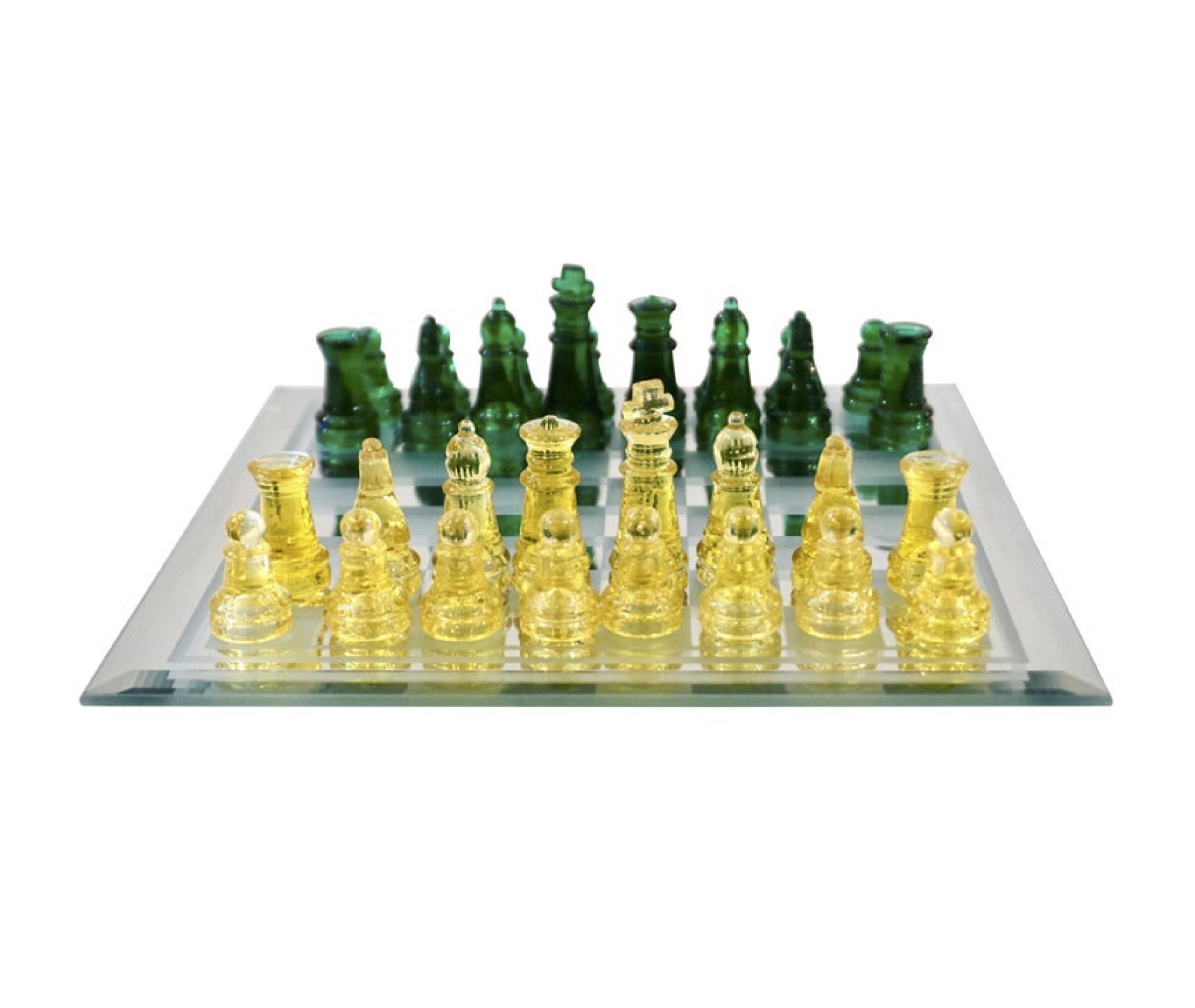 cosulich_interiors_and_antiques_products_new_york_design_contemporary_minimalist_green_yellow_murano_glass_chess_set_mirrored_board-scaled-1