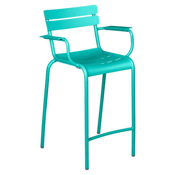 Fermob_Luxembourg High Armchair_Gallery Image 15_Lagoon Blue