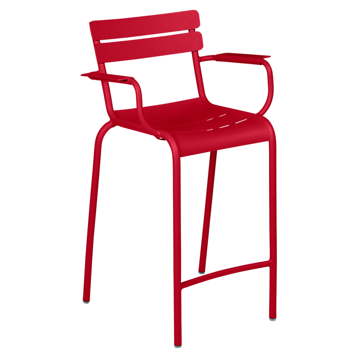 Fermob_Luxembourg High Armchair_Gallery Image 6_Chili Red