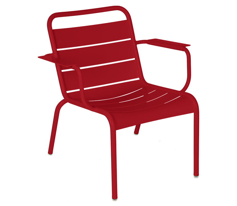 Fermob_Luxembourg Lounge Armchair_Gallery Image 7_Chili Red