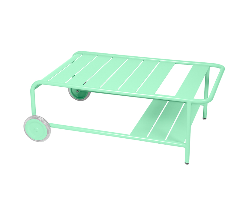 Fermob_Luxembourg Low Table with Casters_Gallery Image 14_Opaline Green