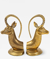 The Gallery at 200 Lex_Aged Brass Ibex Bookends_Thumbnail